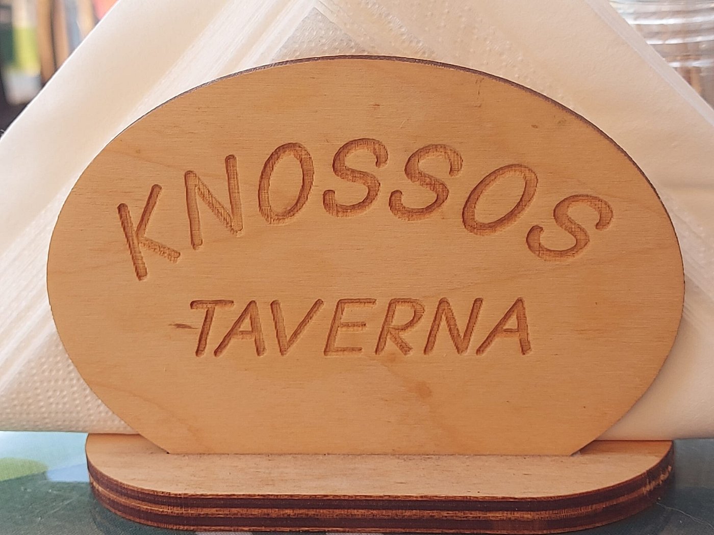 A Knossos dinner table with wine and Cretan dishes